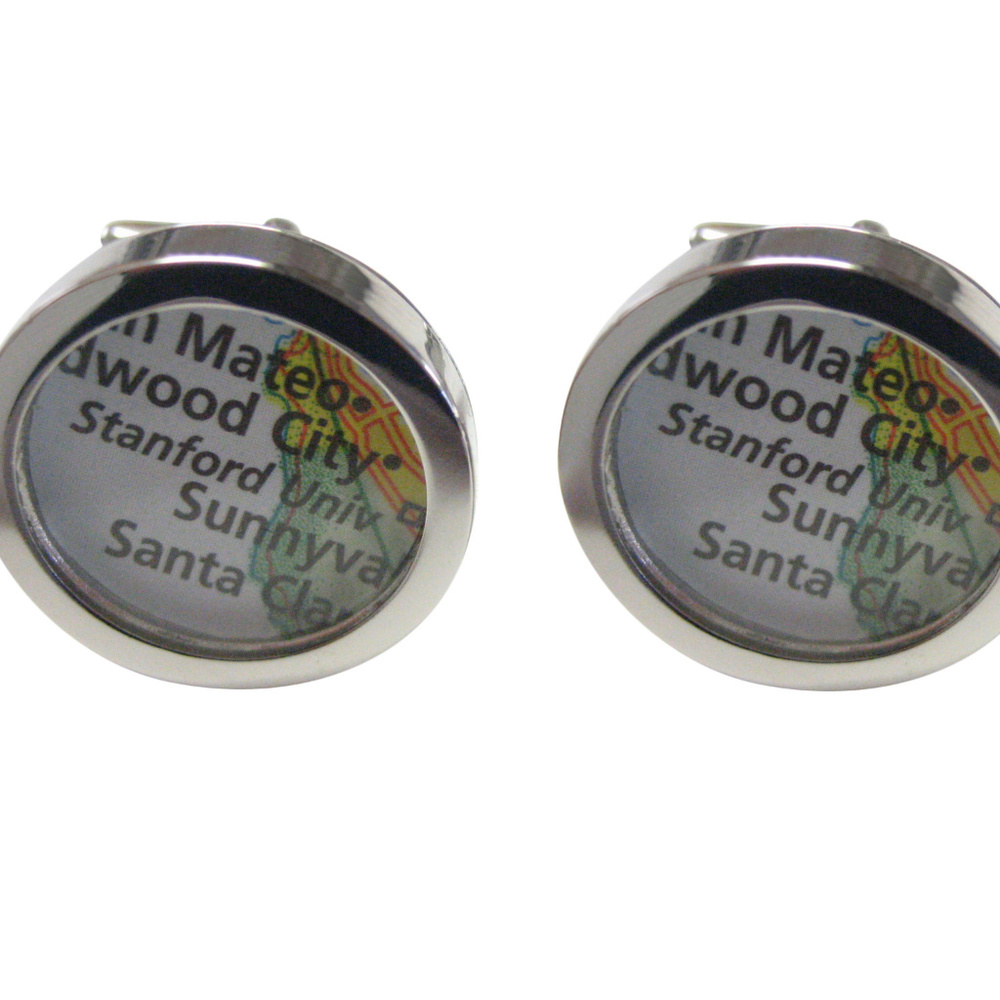 Stanford University Map Cufflinks - image 1